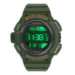 SANDA 2106 LED Display Digitale Sveglia Luminosa Orologio Sportivo da Uomo per Sport all'Aria Aperta