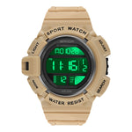 SANDA 2106 LED Display Digitale Sveglia Luminosa Orologio Sportivo da Uomo per Sport all'Aria Aperta