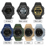 SANDA 2106 LED Display Digitale Sveglia Luminosa Orologio Sportivo da Uomo per Sport all'Aria Aperta