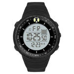 SANDA 6071 Display digitale a LED con schermo a tre divisioni Cronometro luminoso Orologio elettronico sportivo da uomo multifunzionale