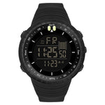 SANDA 6071 Display digitale a LED con schermo a tre divisioni Cronometro luminoso Orologio elettronico sportivo da uomo multifunzionale