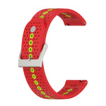 Cinturino di ricambio per cinturino in silicone con foro colorato universale, 22mm, 20mm