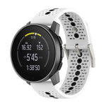 Cinturino di ricambio per cinturino in silicone con foro colorato universale, For Suunto 9 Peak