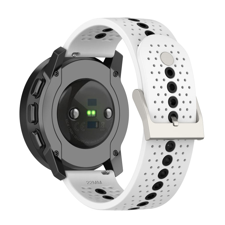 Cinturino di ricambio per cinturino in silicone con foro colorato universale, For Suunto 9 Peak