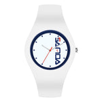 SANDA 6076 Orologio al quarzo da donna con cinturino in silicone con quadrante rotondo a scala semplice