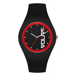 SANDA 6076 Orologio al quarzo da donna con cinturino in silicone con quadrante rotondo a scala semplice