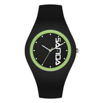 SANDA 6076 Orologio al quarzo da donna con cinturino in silicone con quadrante rotondo a scala semplice