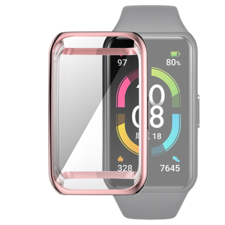 Custodia protettiva galvanica in TPU a copertura totale, For Huawei Band 6 / 6 Pro / Honor Band 6