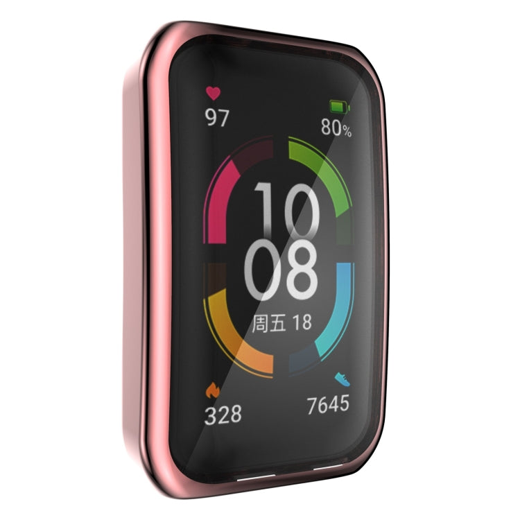 Custodia protettiva galvanica in TPU a copertura totale, For Huawei Band 6 / 6 Pro / Honor Band 6