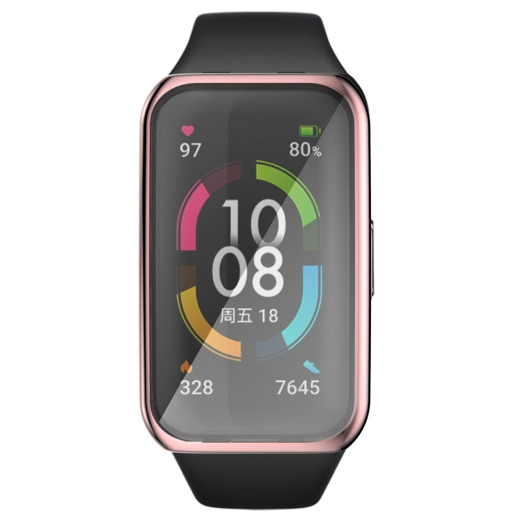 Custodia protettiva galvanica in TPU a copertura totale, For Huawei Band 6 / 6 Pro / Honor Band 6