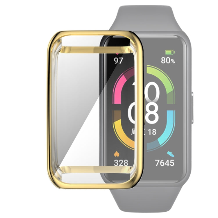 Custodia protettiva galvanica in TPU a copertura totale, For Huawei Band 6 / 6 Pro / Honor Band 6