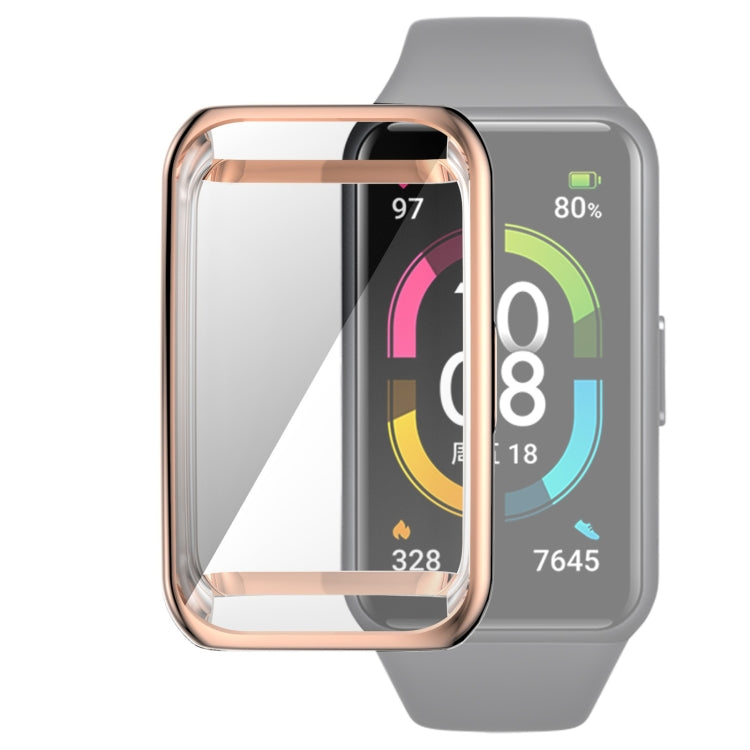 Custodia protettiva galvanica in TPU a copertura totale, For Huawei Band 6 / 6 Pro / Honor Band 6