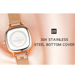 SANDA P1098 Orologio al quarzo da donna con quadrante ovale con scala a barra semplice