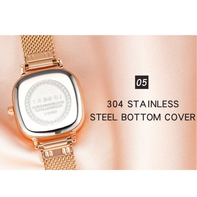 SANDA P1098 Orologio al quarzo da donna con quadrante ovale con scala a barra semplice