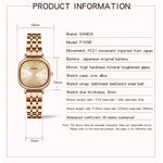 SANDA P1098 Orologio al quarzo da donna con quadrante ovale con scala a barra semplice
