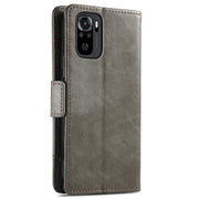 CustodiaNeo Business Custodia in pelle PU con doppia fibbia magnetica con giunzione orizzontale con supporto, slot per carte e portafoglio, For Xiaomi Redmi Note 10, For Xiaomi Redmi Note 10 5G, For Xiaomi Redmi 10, For Xiaomi Redmi K40 Gaming