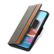 CustodiaNeo Business Custodia in pelle PU con doppia fibbia magnetica con giunzione orizzontale con supporto, slot per carte e portafoglio, For Xiaomi Redmi Note 10, For Xiaomi Redmi Note 10 5G, For Xiaomi Redmi 10, For Xiaomi Redmi K40 Gaming