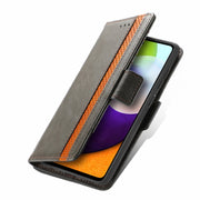 Custodia portafoglio in pelle PU con doppia fibbia per Galaxy A72
