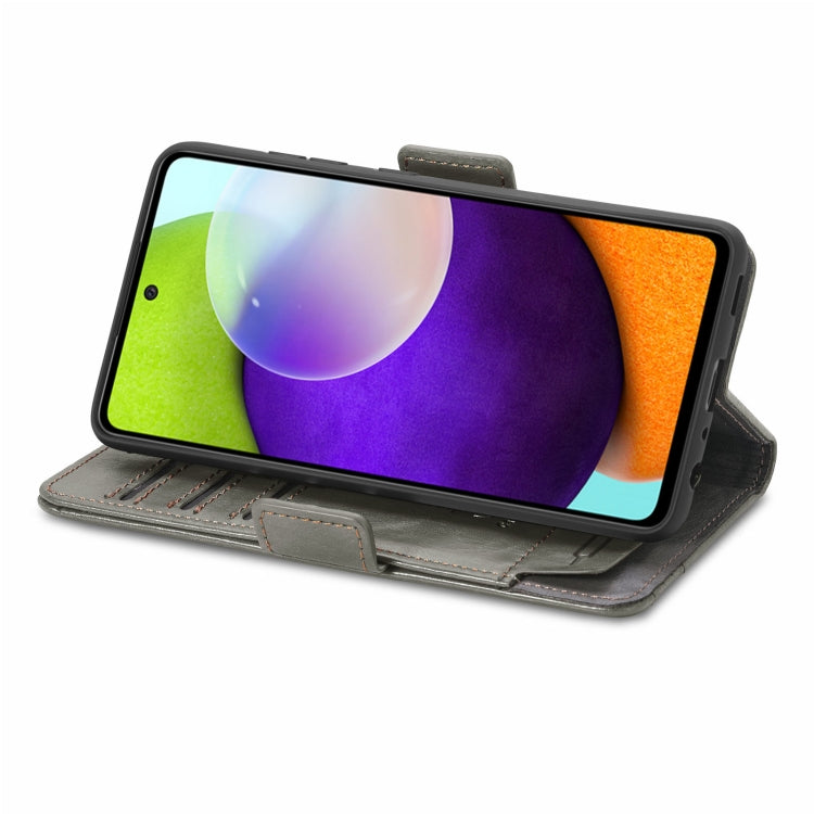 Custodia portafoglio in pelle PU con doppia fibbia per Galaxy A72