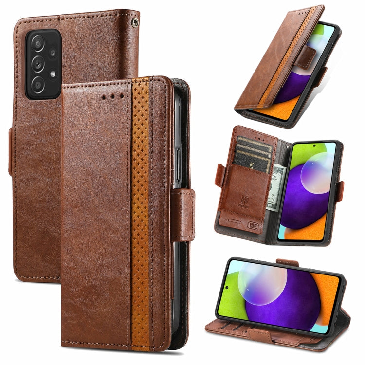 Custodia portafoglio in pelle PU con doppia fibbia per Galaxy A72