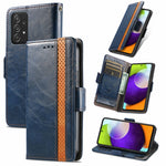 Custodia portafoglio in pelle PU con doppia fibbia per Galaxy A72
