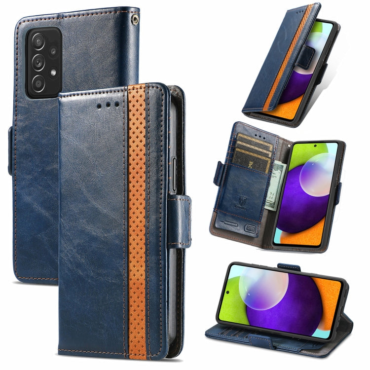 Custodia portafoglio in pelle PU con doppia fibbia per Galaxy A72