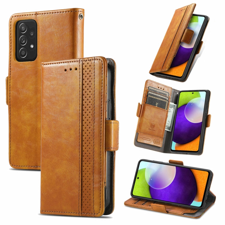 Custodia portafoglio in pelle PU con doppia fibbia per Galaxy A72