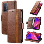 Custodia portafoglio in pelle PU con doppia fibbia per Galaxy A72