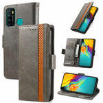 Custodia portafoglio in pelle PU con doppia fibbia per Galaxy A72