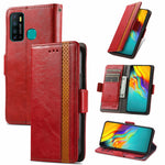 Custodia portafoglio in pelle PU con doppia fibbia per Galaxy A72