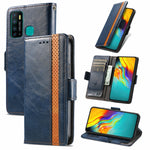 Custodia portafoglio in pelle PU con doppia fibbia per Galaxy A72