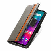 CustodiaNeo Business Custodia in pelle PU con doppia fibbia magnetica con giunzione orizzontale con supporto, slot per carte e portafoglio, For Doogee X96 Pro, For iPhone XR, For Xiaomi Redmi Note 10 JP Edition