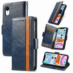 Custodia portafoglio in pelle PU con doppia fibbia per iPhone XR