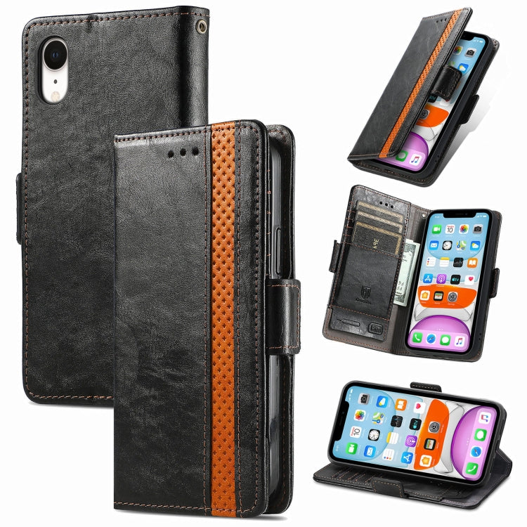 Custodia portafoglio in pelle PU con doppia fibbia per iPhone XR