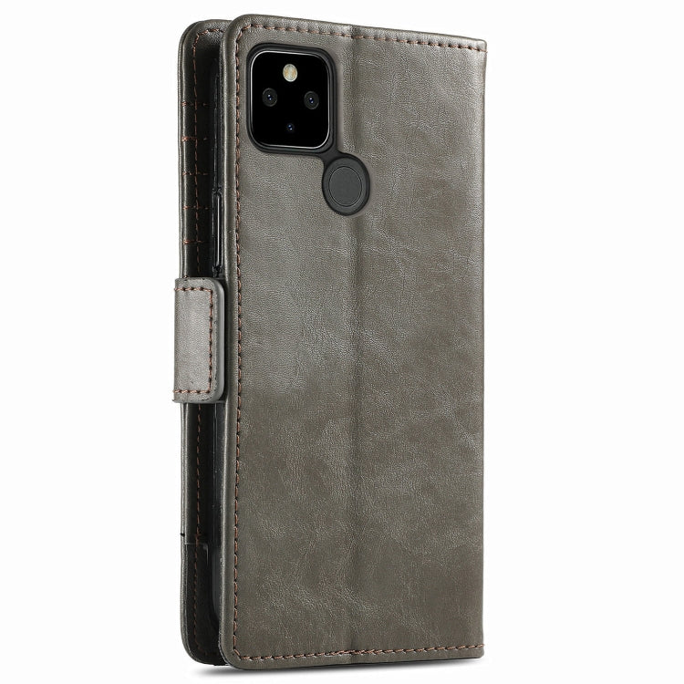 CustodiaNeo Business Custodia in pelle PU con doppia fibbia magnetica con giunzione orizzontale con supporto, slot per carte e portafoglio, For Google Pixel 5a 5G