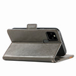 CustodiaNeo Business Custodia in pelle PU con doppia fibbia magnetica con giunzione orizzontale con supporto, slot per carte e portafoglio, For Google Pixel 5a 5G