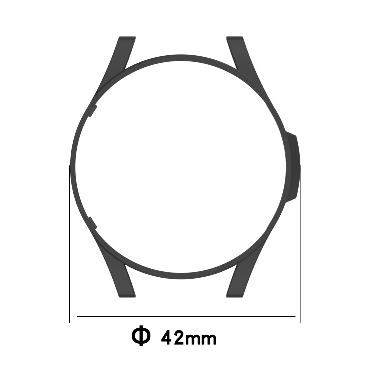 Custodia protettiva per PC scavata a mezza copertura, For Samsung Galaxy Watch4 Classic 42mm, For Samsung Galaxy Watch4 40mm