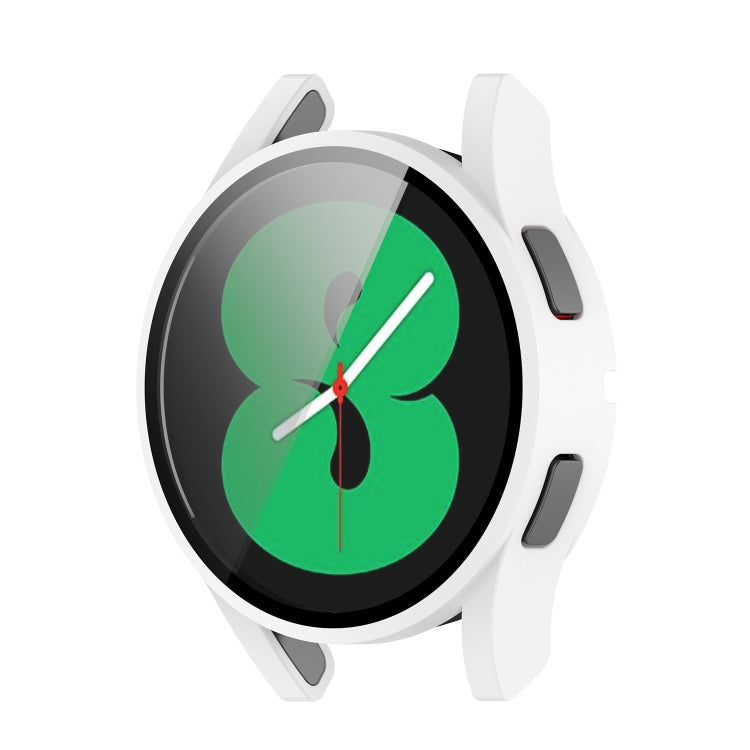 Custodia protettiva per PC con pellicola in vetro temperato, For Samsung Galaxy Watch4 40mm, For Samsung Galaxy Watch4 44mm