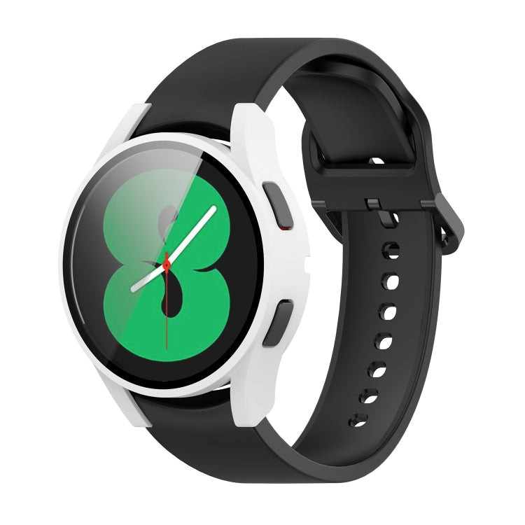 Custodia protettiva per PC con pellicola in vetro temperato, For Samsung Galaxy Watch4 40mm, For Samsung Galaxy Watch4 44mm