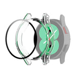 Custodia protettiva per PC con pellicola in vetro temperato, For Samsung Galaxy Watch4 40mm, For Samsung Galaxy Watch4 44mm