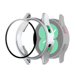 Custodia protettiva per PC con pellicola in vetro temperato, For Samsung Galaxy Watch4 40mm, For Samsung Galaxy Watch4 44mm