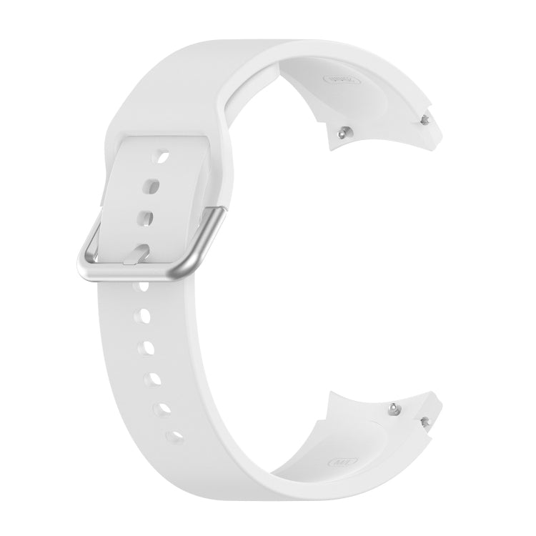 Cinturino di ricambio per cinturino con fibbia rotonda in silicone argento, Silver Round Buckle