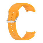 Cinturino di ricambio per cinturino con fibbia rotonda in silicone argento, Silver Round Buckle