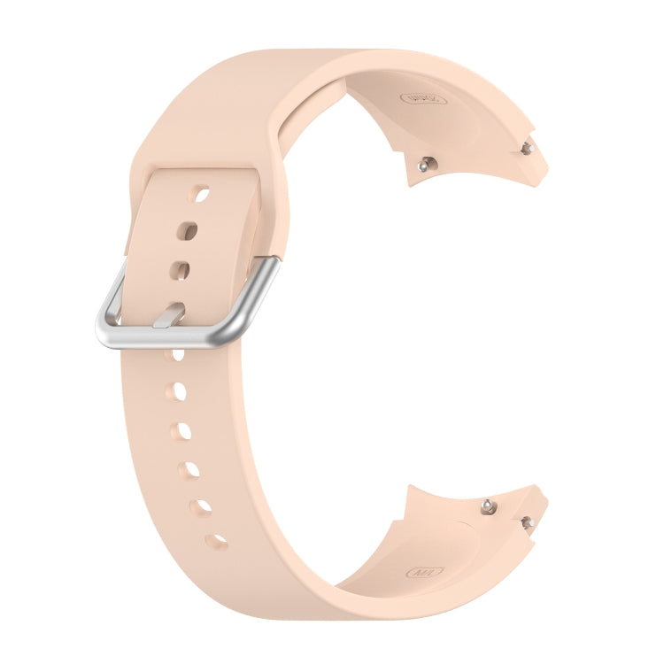 Cinturino di ricambio per cinturino con fibbia rotonda in silicone argento, Silver Round Buckle