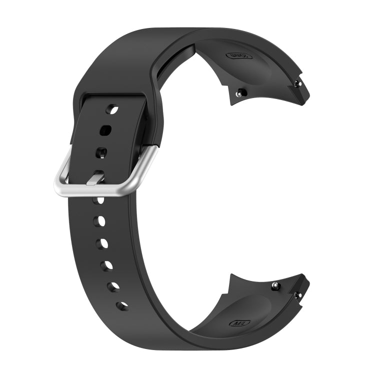 Cinturino di ricambio per cinturino con fibbia rotonda in silicone argento, Silver Round Buckle