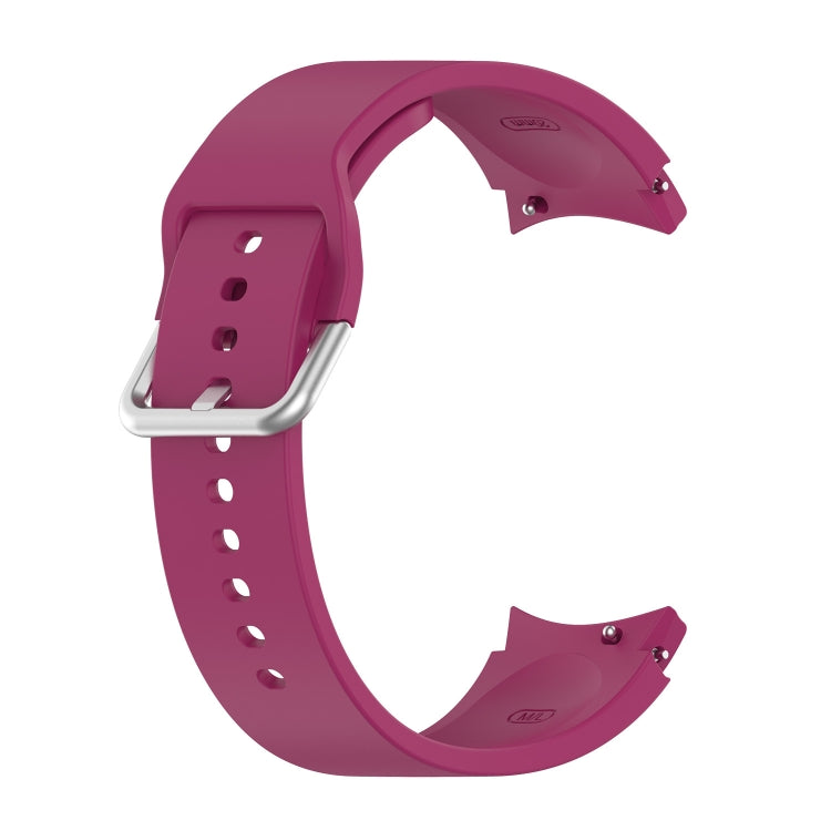 Cinturino di ricambio per cinturino con fibbia rotonda in silicone argento, Silver Round Buckle