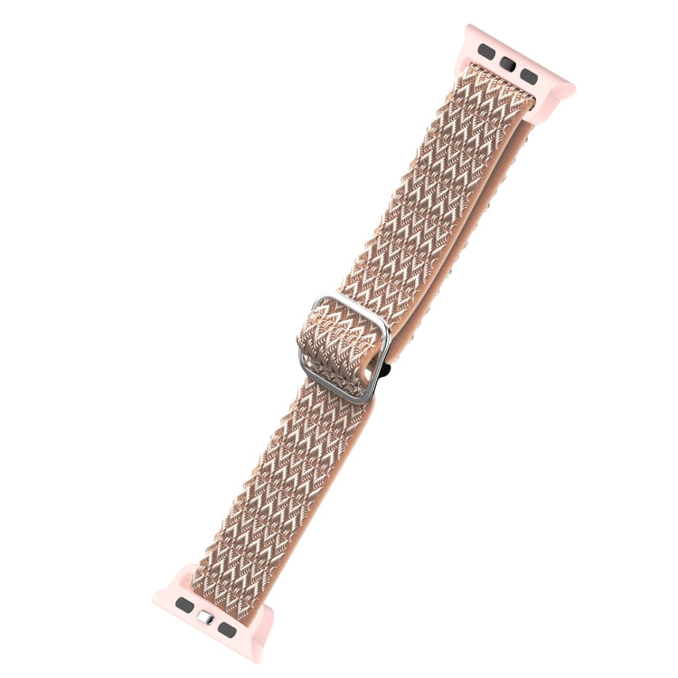 Cinturino elastico di ricambio con cinturino a trama rombica regolabile per la serie Apple Watch, 7 41mm / 6 & SE & 5 & 4 40mm / 3 & 2 & 1 38mm, 7 45mm / 6 & SE & 5 & 4 44mm / 3 & 2 & 1 42mm