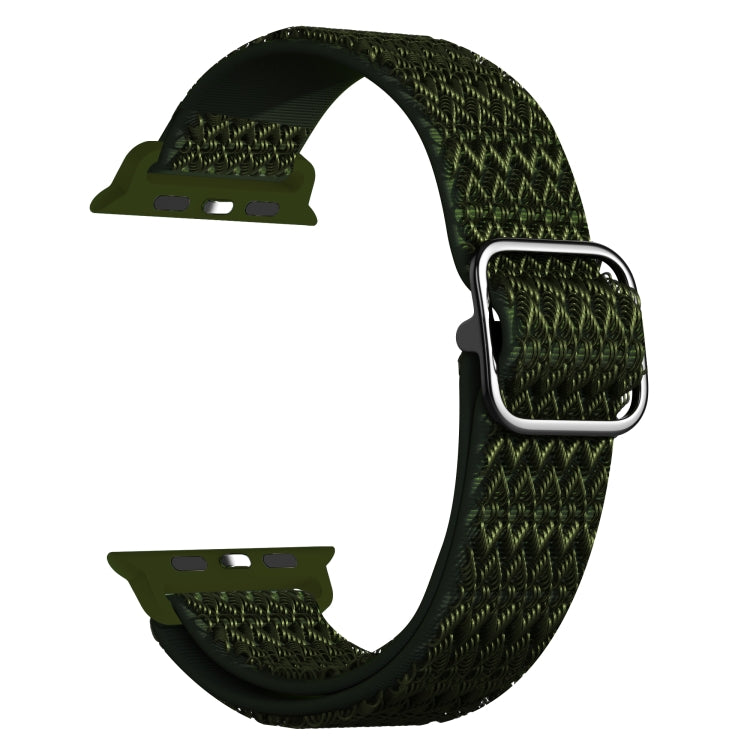 Cinturino elastico di ricambio con cinturino a trama rombica regolabile per la serie Apple Watch, 7 41mm / 6 & SE & 5 & 4 40mm / 3 & 2 & 1 38mm, 7 45mm / 6 & SE & 5 & 4 44mm / 3 & 2 & 1 42mm