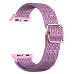 Cinturino elastico di ricambio con cinturino a trama rombica regolabile per la serie Apple Watch, 7 41mm / 6 & SE & 5 & 4 40mm / 3 & 2 & 1 38mm, 7 45mm / 6 & SE & 5 & 4 44mm / 3 & 2 & 1 42mm