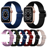 Cinturino elastico di ricambio con cinturino a trama rombica regolabile per la serie Apple Watch, 7 41mm / 6 & SE & 5 & 4 40mm / 3 & 2 & 1 38mm, 7 45mm / 6 & SE & 5 & 4 44mm / 3 & 2 & 1 42mm